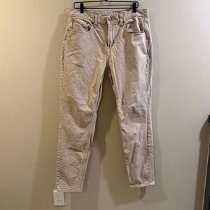 Old Navy Khaki Athletic Taper Jeans (36x34)